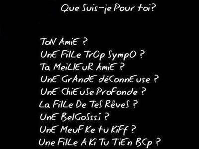 alor tu rep koi jsui koi pour toi??